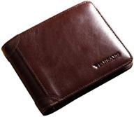 genuine cowhide leather capacity men's accessories by manbang: superior quality for modern men logo