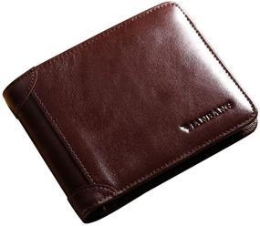 img 4 attached to Genuine Cowhide Leather Capacity Men's Accessories by MANBANG: Superior Quality for Modern Men