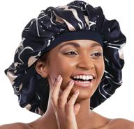 💆 ultimate care for your hair: extra large silky satin bonnet with double layer protection logo