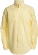 👕 izod sleeve oxford shirt: stylish white boys' clothing with tops, tees & shirts logo