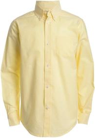 img 3 attached to 👕 IZOD Sleeve Oxford Shirt: Stylish White Boys' Clothing with Tops, Tees & Shirts