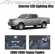 🚗 enhanced lighting solution: xtremevision cool white led interior kit (9 pieces) with installation tool for toyota tundra 2000-2006 logo