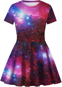 img 2 attached to Платья Galaxy Sleeve Casual для девочек - Одежда для девочек TENMET