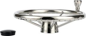 img 3 attached to Amarine Made 5-Spoke 13-1/2 Inch Destroyer Style Stainless 🚤 Boat Steering Wheel: M Size Knob for Smooth Handling - 9310SRF1