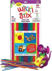 img 4 attached to 🌈 WikkiStix Neon Pack of 48: Non-Toxic Crafts for Molding and Sculpting, Made in USA