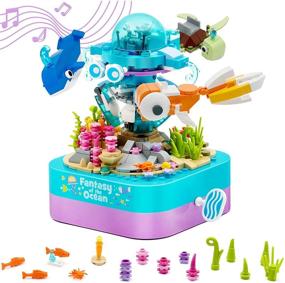 img 4 attached to 🎵 Explore the Melodious World with MusicBox Building Toys for Girls and Boys