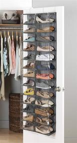 img 2 attached to 👞 Crosshatch Gray Whitmor Over The Door Shoe Shelves - 26 Sections