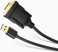 🔌 кабель cablecreation usb 3.0 to vga 6 футов: конвертер высокого разрешения для видео на windows 10/8.1/8/7, 1080p @ 60hz, черный логотип