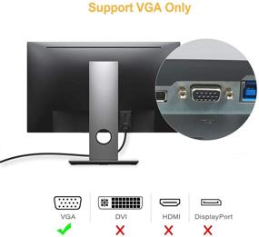 img 3 attached to 🔌 Кабель CableCreation USB 3.0 to VGA 6 футов: конвертер высокого разрешения для видео на Windows 10/8.1/8/7, 1080P @ 60Hz, черный