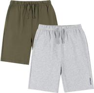 🩳 athletic black x large boys' clothing: americloud drawstring shorts with pockets logo