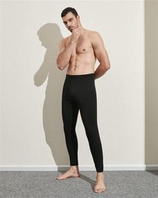 img 2 attached to 👖 LAPASA Men's 100% Merino Wool Thermal Underwear Pants: Lightweight & Midweight Base Layer Bottoms M30, M68