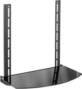 img 4 attached to 📺 VIVO MOUNT-SF04R: Versatile VESA Back TV Wall Mount Shelf with Tilt, Storage for DVD Player, Cable Box, Stereo, AV Components - Black