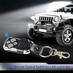 img 3 attached to 💡 Wireless Remote Control LED Light Bar Switch, Somaer Relay Wiring Harness with ON/Off Strobe Flash Pulse, for Enhanced LED Light Bar/Driving Light/Fog Light Performance