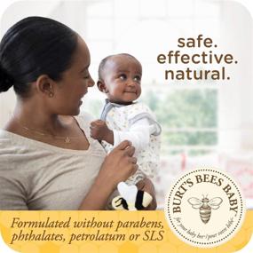 img 1 attached to 👶 Unscented Natural Baby Wipes for Sensitive Skin with Aloe and Vitamin E - 72 Wipes by Burts Bees Baby