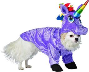 img 1 attached to Eye-Catching Rasta Imposta Purple Unicorn Pet Costume for Your Furry Friend