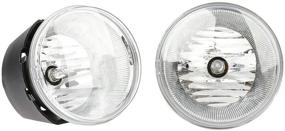 img 4 attached to 🔦 Clear Lens Fog Light Fog Lamp Set for Chrysler 2007-2010 300 and 2007-2009 Aspen, Dodge 2005-2009 Dakota and 2007-2009 Durango, Jeep 2006-2010 Commander and 2005-2010 Grand Cherokee by MAYASAF