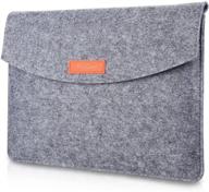 👝 procase 9.7-11 inch sleeve case - portable felt carrying protective bag pouch for 10.9” ipad air 4 air 3 2/10.2 9th 8th gen/ pro 10.5, 11, lenovo tab m10 10.1", galaxy tab a7 tab s6 lite /tab s7 -grey logo