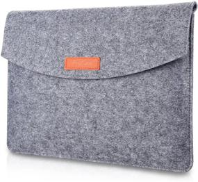 img 4 attached to 👝 ProCase 9.7-11 Inch Sleeve Case - Portable Felt Carrying Protective Bag Pouch for 10.9” iPad Air 4 Air 3 2/10.2 9th 8th Gen/ Pro 10.5, 11, Lenovo Tab M10 10.1", Galaxy Tab A7 Tab S6 Lite /Tab S7 -Grey