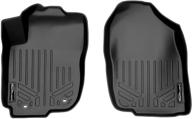 🚗 black maxliner floor mats set for 1st row - 2013-2018 toyota rav4 (all models) logo