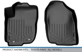 img 1 attached to 🚗 Black MAXLINER Floor Mats Set for 1st Row - 2013-2018 Toyota RAV4 (All Models)