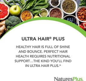 img 2 attached to 💁 NaturesPlus Ultra Hair - Natural Hair Growth Supplement for Men & Women - Longer, Thicker Hair - Gluten-Free - 30 Servings