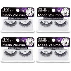 img 3 attached to 🔥 Ardell Mega Volume Lash 251: Get Dramatic Volume with Multi-Layered False Lashes & Curl Technology - 4 Pairs