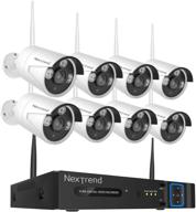 беспроводная камера безопасности nextrend 1080p: 8 наружных камер с ночным видением и жестким диском на 2 тб логотип