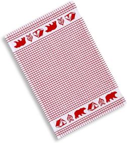 img 3 attached to 4-Piece Assorted Cackleberry Home Wilderness Camping Terrycloth Kitchen Towels with Windowpane Check Fabric