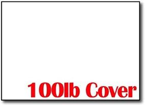 img 1 attached to 💌 Ultra Thick 5"x7" Cardstock - 100lb Cover White - Versatile Pack of 100 for Invitations, Postcards, and Index Cards