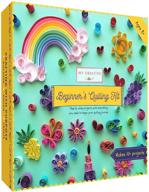 🎨 creative camp beginner's quilling kit - diy crafts for kids and adults - 10 projects with instructions, storage box, glitter, tools & supplies, paper strips, shape chart & reference guide logo