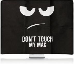 img 2 attached to 🚫 kwmobile iMac 21.5" Monitor Cover: Don't Touch My Mac White/Black - Compatible & Effective