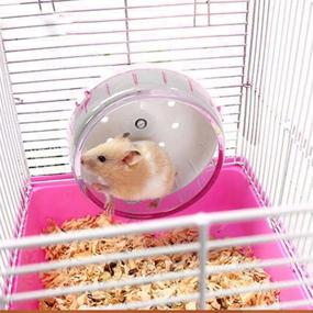 img 1 attached to JUILE YUAN Hamster Wheel Pets Exercise