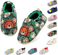 non skid rubber sole baby walking shoes cartoon infant sneakers - cute toddler house shoes for baby girls (6-24 months) logo