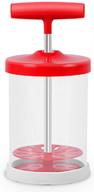 whip up delicious homemade cream with the manual professional whipping cream dispenser - handheld diy whipped cream maker - perfect gift - lid, 15-ounce capacity (red) logo