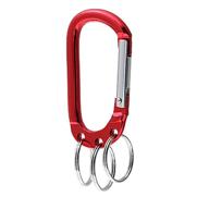 🎣 uxcell a10032300ux0449 red clip ring hooking universal fishing carabiner bag keychain – ideal for traveling & more! логотип