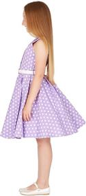 img 1 attached to Holly Vintage Polka Dot Girls' Clothing by BlackButterfly