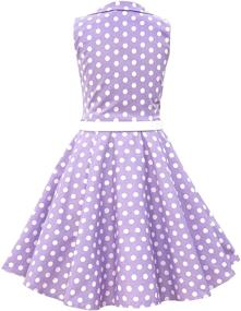 img 3 attached to Holly Vintage Polka Dot Girls' Clothing by BlackButterfly