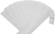 🔽 dalix 82.5 x 3.5 curved smooth white pvc vertical blind replacement slats (10-pack) logo