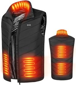 img 4 attached to SAISZE Heated Vest: USB Charging, Lightweight Heating for Men and Women, No Battery Required