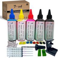 🖋️ f-ink 5 bottles ink and ink refill kits for hp inkjet cartridges 67xl 21xl 22xl 27xl 28xl 21 22 56 57 58 – convenient tools for reusing cartridges logo