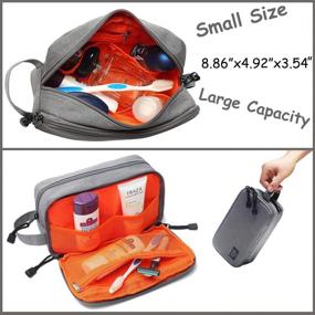 img 3 attached to Versatile Waterproof Travel Toiletry Organizer for Shaving Accessories and Toiletries