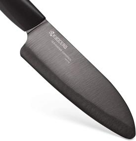 img 1 attached to Черный клинок ножа Santoku серии Kyocera Advanced 🔪 из керамики Revolution, 5-1/2 дюйма