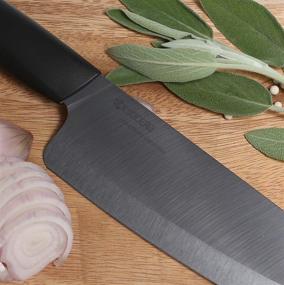 img 2 attached to Черный клинок ножа Santoku серии Kyocera Advanced 🔪 из керамики Revolution, 5-1/2 дюйма