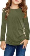 👚 gosopin sleeve shirts button xxl: fashionable girls' clothing for tops, tees & blouses logo