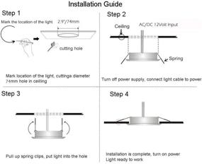 img 1 attached to 💡 Trailer Voltage Recessed Ceiling Downlights