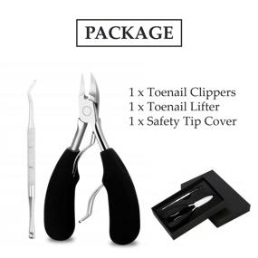 img 1 attached to 💅 Premium Stainless Steel Toenail Clippers Kit - Expert Podiatrist-Designed Tool for Thick Nails - Extra Long Handles for Seniors - Ideal Thick Toenail Clippers for Adults - Men & Women
