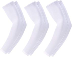 img 4 attached to 🔆 Stay Protected and Cool with UPF 50 UV Protection Cooling Arm Sleeves for Men and Women - Ideal for Running, Cycling, Fishing, Basketball