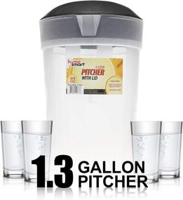 img 2 attached to Pitcher Plastic BPA FREE Pitchers Refrigerator Food Service Equipment & Supplies