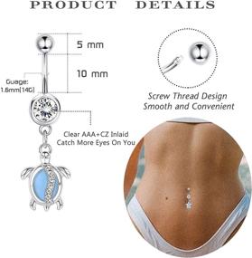 img 3 attached to Drperfect Surgical Barbell Piercing Jewelry Women's Jewelry and Body Jewelry