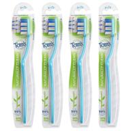 🦷 tom's of maine naturally clean toothbrush, soft, 4-pack (may vary packaging) logo